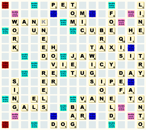 final position in a game played earlier today