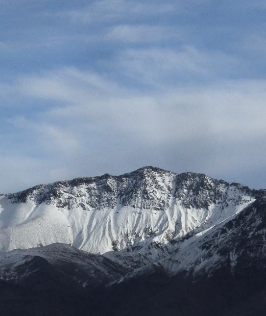 Keynot Peak (3384m, 11101'), this morning.