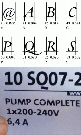 VerdigrisMVB-OSF-Italic, and label from a made-in-Denmark pump to replace the one in my well that failed last week