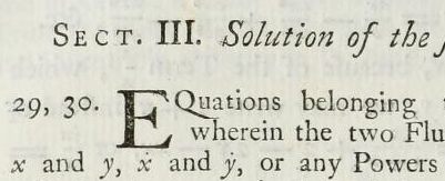 excerpt from _Method of Fluxions_ by Isaac Newton