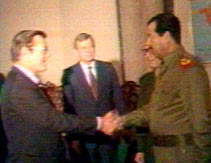 Rumsfeld and Hussein