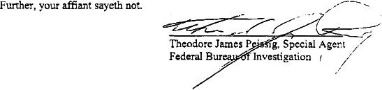 affidavit in support of criminal complaint