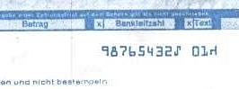 Eurocheque (Muster)