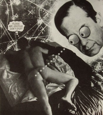 collage by Beowulf Thorne, from DPN #8 (1993).  model: Brian Covell
